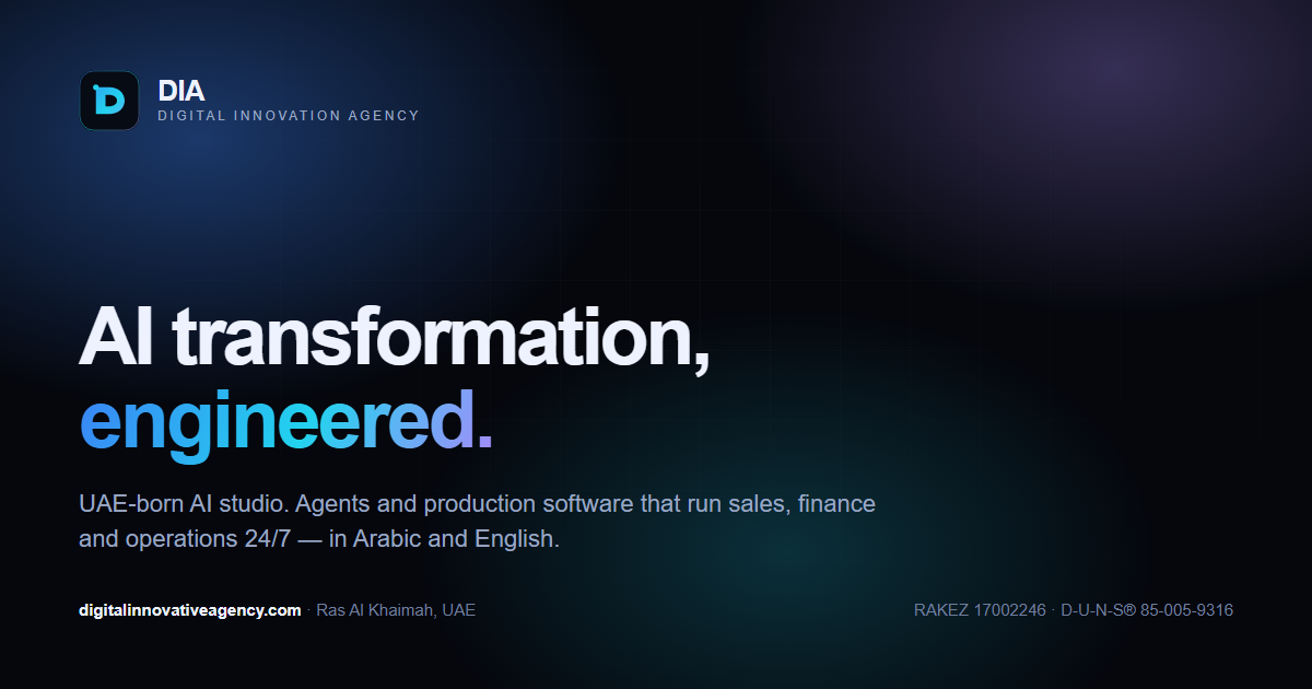 DIA — AI Transformation, ERP & Apps | UAE